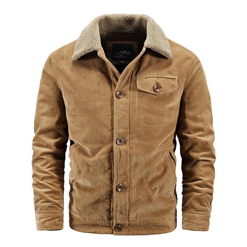 Vintage-Herrenjacke mit mehreren Taschen