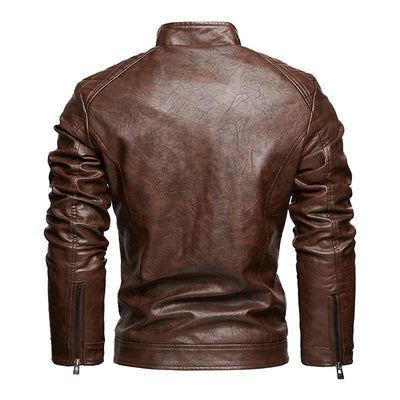 Vintage-Herrenjacke mit Reißverschlusstaschen