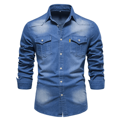 Bjorn | Herren Langarm Hemd | Schwarz