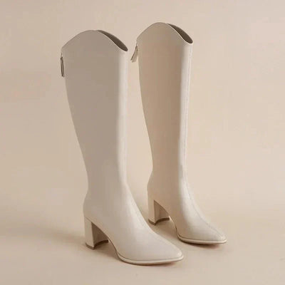 Adeline | Elegante hohe Stiefel mit spitzer Zehe
