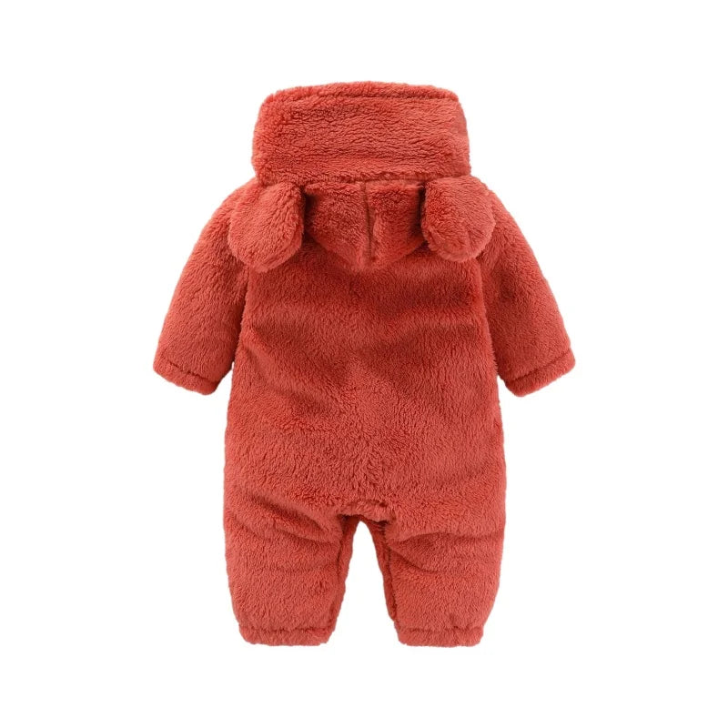 Warme Teddy-Overall mit Ohren – Ultimativer Fleece-Komfort für Kinder
