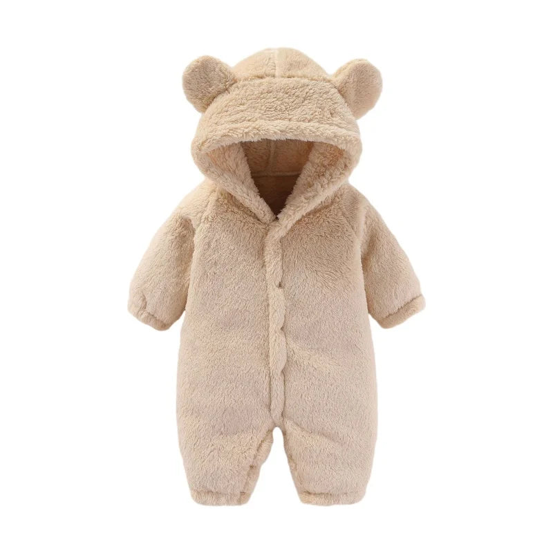 Warme Teddy-Overall mit Ohren – Ultimativer Fleece-Komfort für Kinder