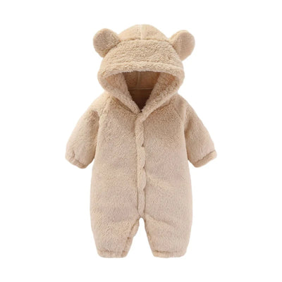 Warme Teddy-Overall mit Ohren – Ultimativer Fleece-Komfort für Kinder