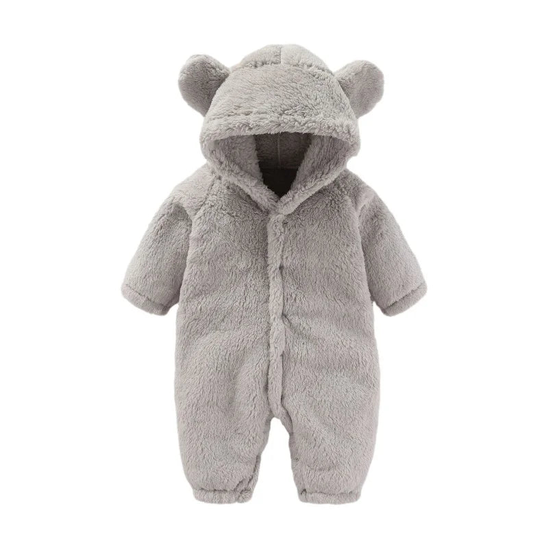 Warme Teddy-Overall mit Ohren – Ultimativer Fleece-Komfort für Kinder