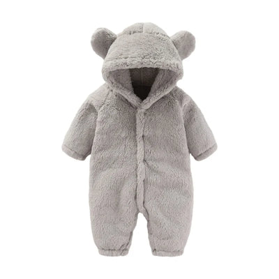Warme Teddy-Overall mit Ohren – Ultimativer Fleece-Komfort für Kinder