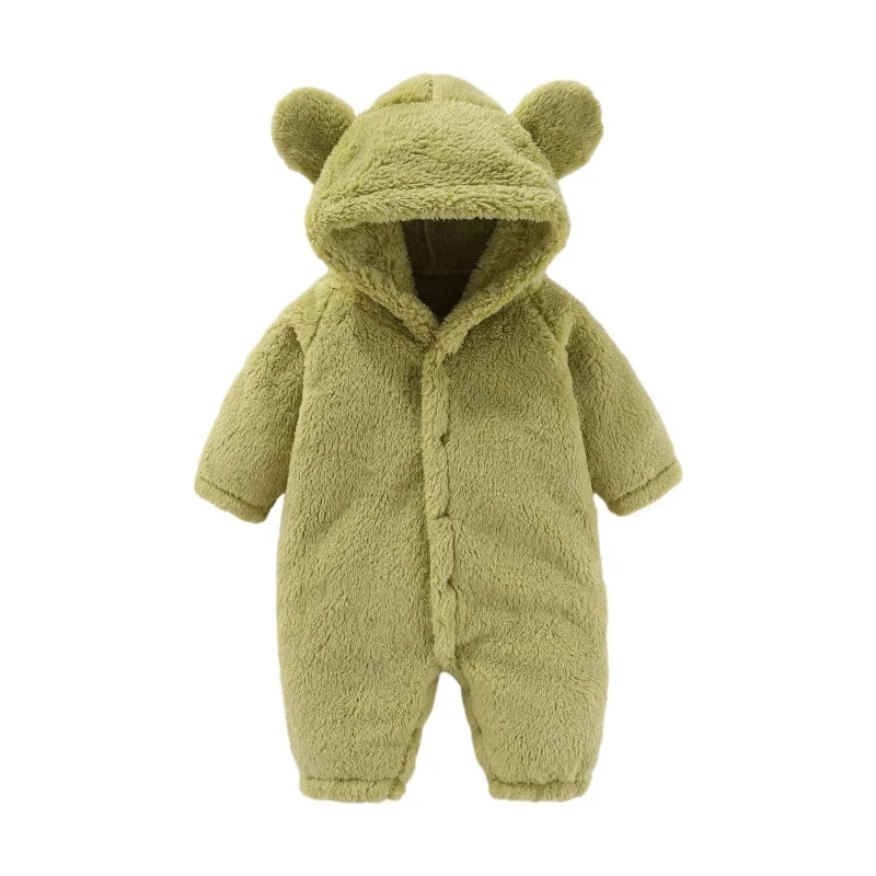 Warme Teddy-Overall mit Ohren – Ultimativer Fleece-Komfort für Kinder