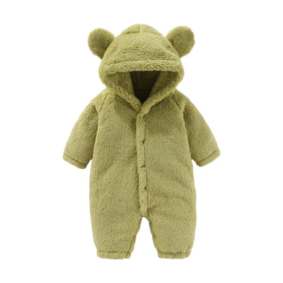 Warme Teddy-Overall mit Ohren – Ultimativer Fleece-Komfort für Kinder