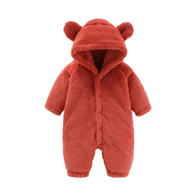 Warme Teddy-Overall mit Ohren – Ultimativer Fleece-Komfort für Kinder