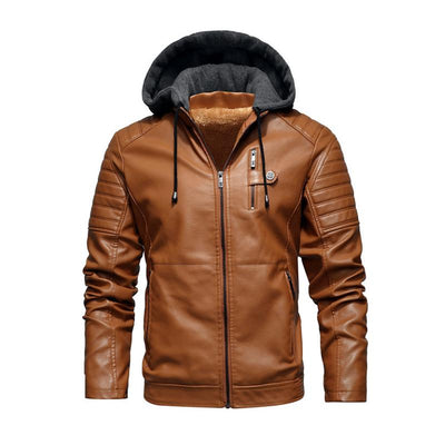 Vintage-Kapuzenjacke mit mehreren Taschen für Herren