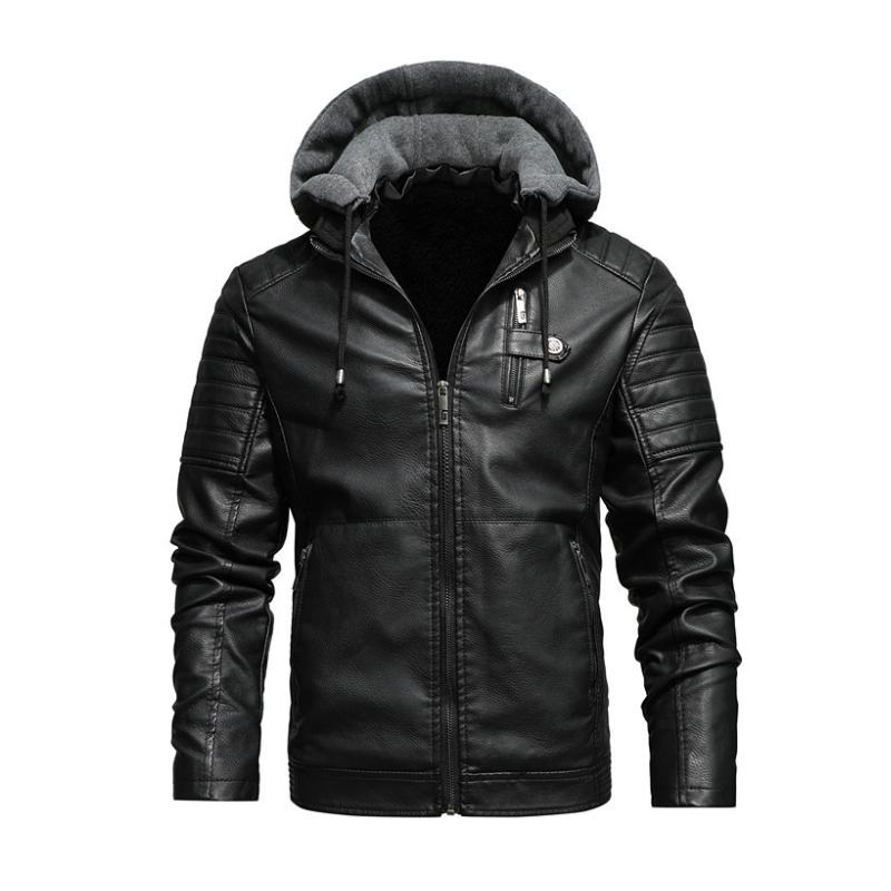 Vintage-Kapuzenjacke mit mehreren Taschen für Herren