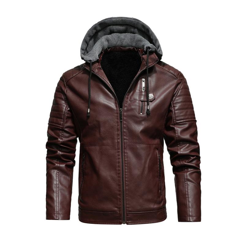 Vintage-Kapuzenjacke mit mehreren Taschen für Herren