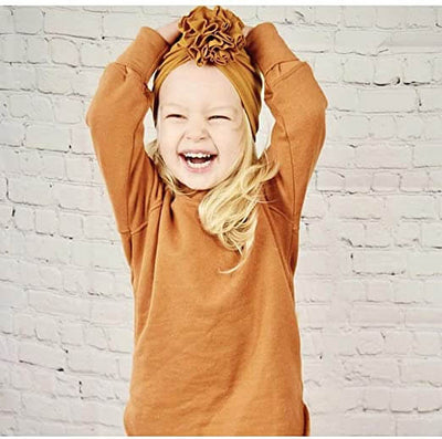 Weiche Baby-Turbanmütze mit Rüschendetail – KuschelGlanz (1+1 Gratis)