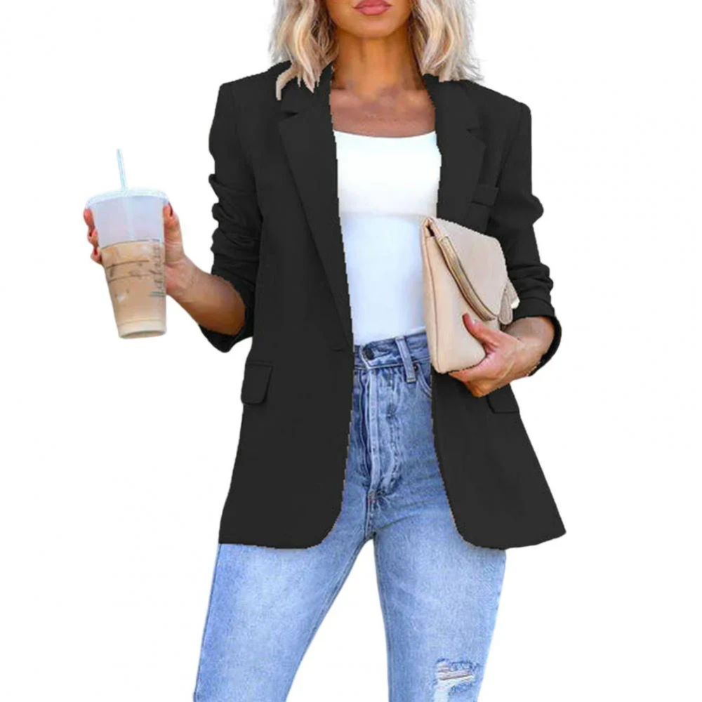 Annistyn | Damen Schwarz Blazer | Elegant