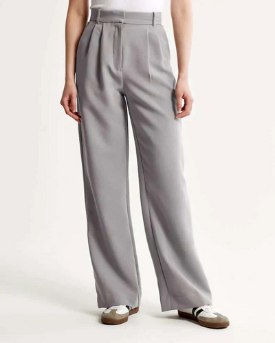 Adalyn | Damen Schwarz Weite Hose | Elegant