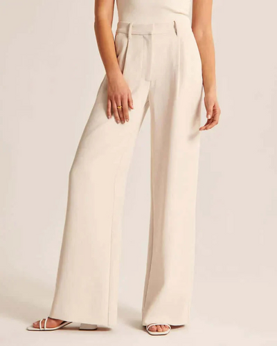 Adalyn | Damen Schwarz Weite Hose | Elegant