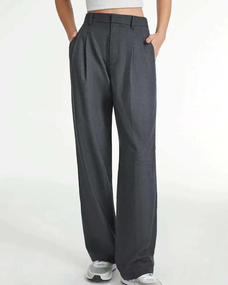 Adalyn | Damen Schwarz Weite Hose | Elegant