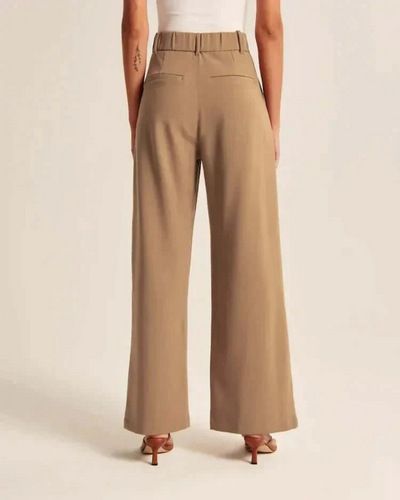 Adalyn | Damen Schwarz Weite Hose | Elegant