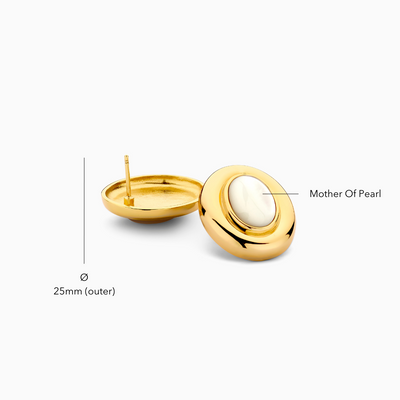 Giselle Gold Pearl Earrings