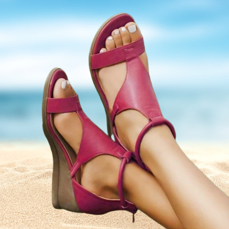 Anne™ Orthopädische Leder-Absatzsandalen
