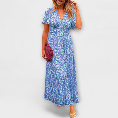 Elsie - Zeitloses V-Ausschnitt Kleid