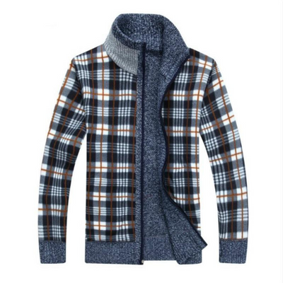 Arcel | Herren Strickjacke mit Reißverschluss | Schwarz