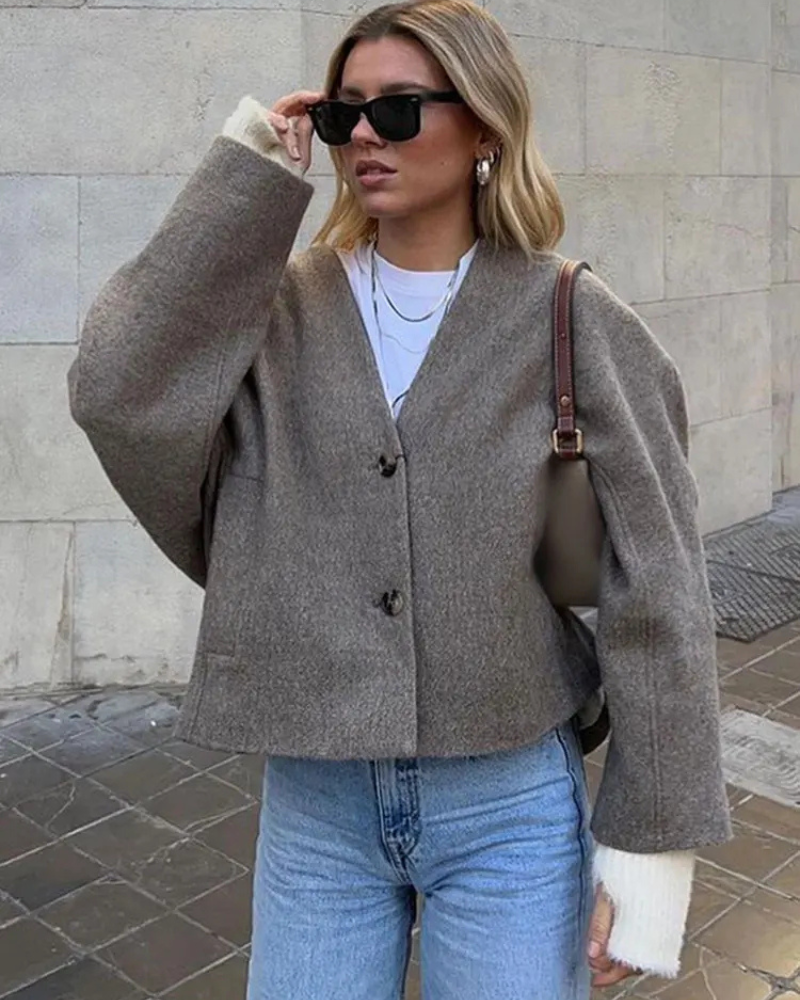 Zainab | Damen Übergangs Jacke | Oversize Mantel