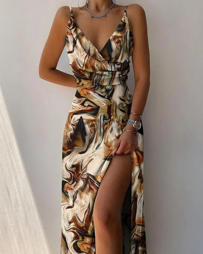 Vivory | Attraktives V-Ausschnitt Kleid für Damen | Elegant, feminin & vielseitig