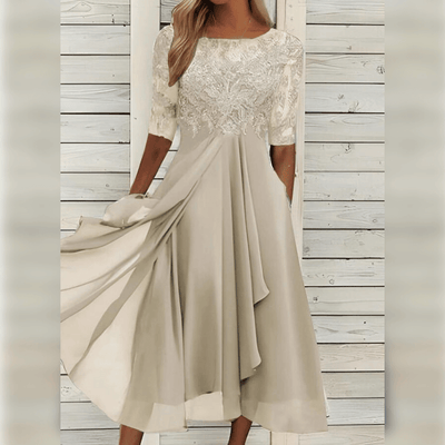 Wiebke | Elegantes und bequemes Damen-Midikleid mit fließender Passform