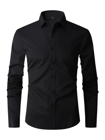 William | Halbformelles Langarmhemd für Herren | Elegant, vielseitig & bequem