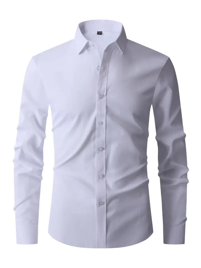 William | Halbformelles Langarmhemd für Herren | Elegant, vielseitig & bequem