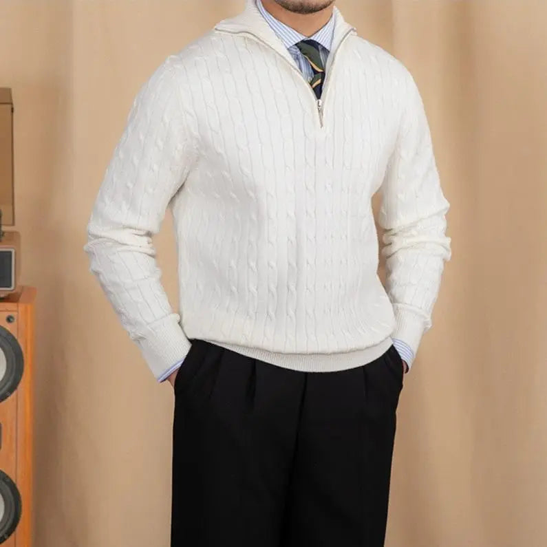 Henry | Strickpullover mit Reißverschluss