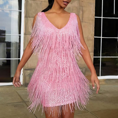 Zauberhaftes V-Kleid für Damen
