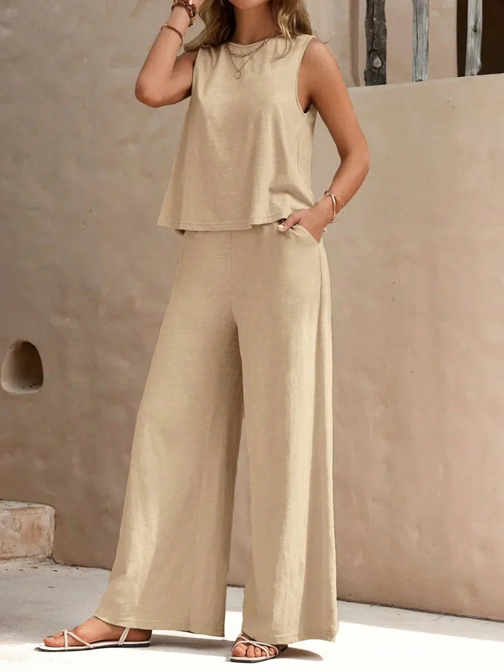 Zina | Twin Set aus Oberteil und Hose – Lässig Elegantes Outfit
