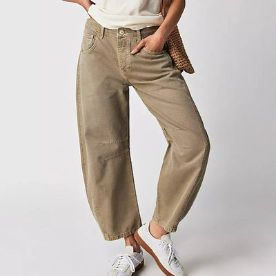 Danica | High-Waisted Wide Leg Denim Jeans